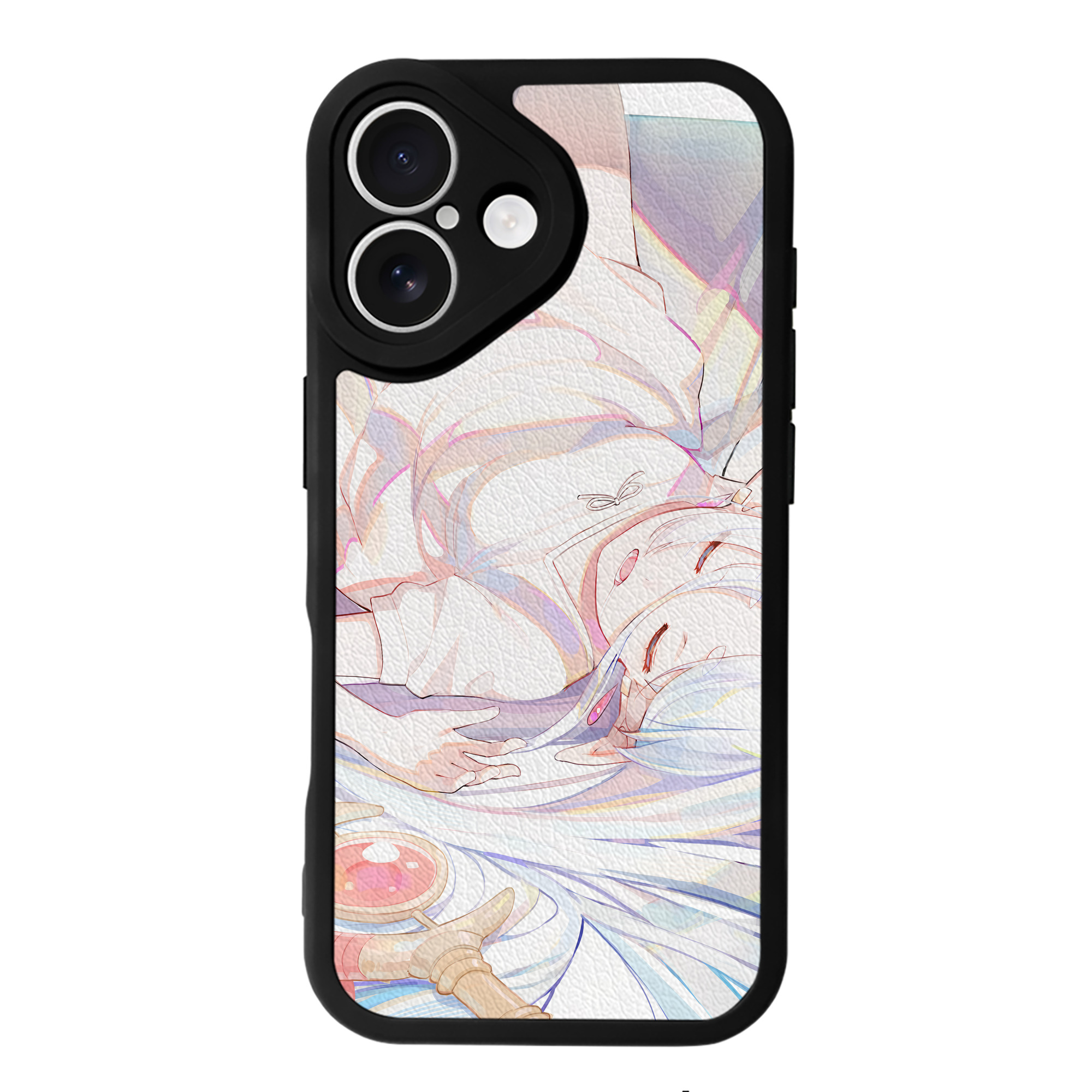 （画像用） 葬送のフリーレン Frieren 【iPhone 16シリーズ対応】シリコンスマホケース（レザー調） 材質：シリコン